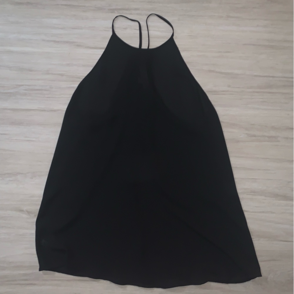 Casual black too - high neckline, very flattering